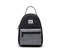 Herschel Supply Nova Mini Mochila Unisex, Black Crosshatch/Black/Raven Crosshatch, Talla única, Bolsa