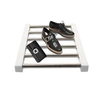 Hershii Estante ajustable para armario, barra de almacenamiento de metal para colgar, separador de ropa extensible, organizador para armario, cocina, baño, (25-40) x 36 cm, AQT-90778-1-12