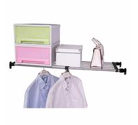Hershii Estante Extensible de Metal Ajustable para Armario de Almacenamiento, Organizador de gabinete, Divisor de Bricolaje, estantes separadores para Cocina, baño, Negro
