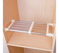 Hershii - Estante/repisa de tensión con Barras Extensibles de Metal para Almacenamiento. Organizador/Separador Ajustable para Armario, Cocina, Cuarto de baño