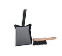 HERSIG - Accesorios Chimenea | Set Cepillo y Recogedor Chimenea para Cenizas - 19 x 34 x 15 cm