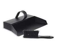 HERSIG - Accesorios Chimenea | Set Cepillo y Recogedor Chimenea para Cenizas - 34 x 21 x 11 cm