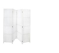 HERSIG - Biombo Separador Espacios | Paraban 4 Hojas Blanco - 170cm