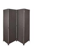 HERSIG - Biombo Separador Espacios | Paraban 4 Hojas Café - 180cm