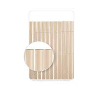 HERSIG - Cañizo Jardin Ocultacion - Cañizo PVC Doble Cara Color Bambú (1,5x3 m) - Malla Ocultacion Jardin Exterior - Valla PVC Exterior Resistente para Terraza Jardines - Privacidad Balcon