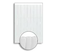 HERSIG - Cañizo PVC doble cara color blanco | Valla ocultación patio, jardin,balcón (100X300cm)