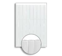 HERSIG - Cañizo PVC doble cara color blanco | Valla ocultación patio, jardin,balcón (150X300cm)