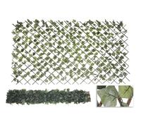 HERSIG - Celosias para Terraza Exterior - Celosia con Hojas Oscuras Decorativas (100x200cm) - Celosia Terraza - Decoracion Jardin Exterior - Celosias Decorativas Resistentes