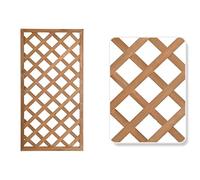 HERSIG - Celosias para Terraza Exterior - Celosia Madera Tipo Panel Color Marron Claro (90x150cm) - Celosia Terraza - Decoracion Jardin Exterior - Celosias Decorativas Resistentes