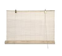 HERSIG - Estor Enrollable de Bambú Natural 120 x 200 cm - Persiana Enrollable Interior y Exterior - Estilo Natural para Ventanas - Privacidad, Resistencia y Fácil Instalación - Natural