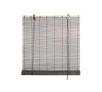 HERSIG - Estor Enrollable de Bambú Natural 120 x 200 cm - Persiana Enrollable Interior y Exterior - Estilo Natural para Ventanas - Privacidad, Resistencia y Fácil Instalación - Marron Oscuro