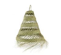 HERSIG - Lampara Techo Colgante - Lampara Esparto - Lamparas Rusticas - Tulipa de Mimbre Artesanales - Ideal Para Salon, Comedor o Dormitorio - 50 cm