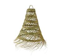 HERSIG - Lampara Techo Colgante - Lampara Esparto - Tulipas Lamparas - Lámpara Colgante Artesanal Estilo Rústico - Ideal Para Salon, Comedor o Dormitorio - 50cm