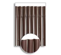 HERSIG - Malla Ocultacion Jardin | Cañizo PVC Marron Oscuro de 1 Cara para Exterior - 150 x 300 cm