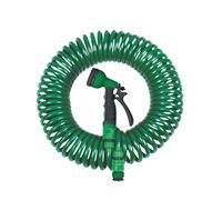 HERSIG - Manguera espiral de jardín verde osc. - 15m.