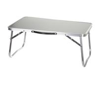 HERSIG - Mesas Auxiliares Plegables de Aluminio - Mesa Plegable Gris 56x33x24 cm - Mesa Jardin Exterior - Mesas Plegables Portatiles Resistentes - Ideal para Camping, Picnic, Trabajo, Fácil de Guardar