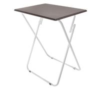 HERSIG - Mesas Auxiliares Plegables - Mesa Plegable Nogal 60x40x70 CM - Mesa Jardin Exterior - Mesas Plegables Portatiles Resistentes - Ideal para Camping, Picnic, Comidas, Trabajo, Fácil de Guardar
