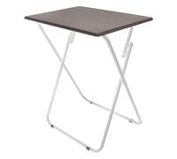 HERSIG - Mesas Auxiliares Plegables - Mesa Plegable Nogal 70x50x71 CM - Mesa Jardin Exterior - Mesas Plegables Portatiles Resistentes - Ideal para Camping, Picnic, Comidas, Trabajo, Fácil de Guardar