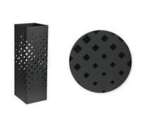 HERSIG - Paragüero Negro Rombos | Paragüero Negro diseño Moderno Rombos