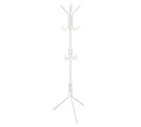 HERSIG - Perchero de Pie | Colgador de Ropa - 12 Enganches - Blanco