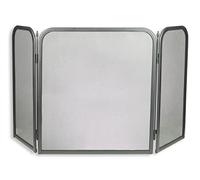 HERSIG- Protector Chimenea - Salvachispas Chimenea leña | Antichispas para Chimeneas de Leña - Rejilla Chimeneas Leña y Estufas - Plegable - 3 Hojas 98 x 53 cm - Diseño Recto