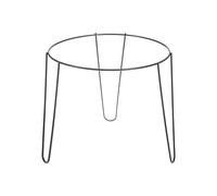 HERSIG - Soporte para maceta o macetero | Soporte forja negro decoración casa, jardin o balcón, d35x29,5cm