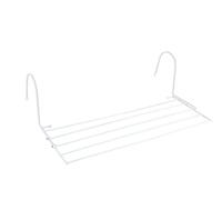 HERSIG - Tendedero para Radiador | Tendedero para Terraza de Metal - Color Blanco - Dimensiones 52 x 21 x 16 cm