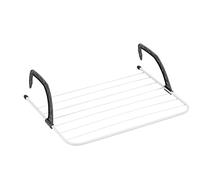 HERSIG - Tendedero para Radiador | Tendedero para Terraza de Metal - Color Blanco - Dimensiones 63 x 49 x 16,5 cm