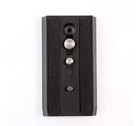 Hersmay 501PL Adaptador de conexión Deslizante Placa de liberación rápida Abrazadera Placa QR con Tornillo de 1/4 "3/8" para Manfrotto 501503701 HDV RC5 MH055 M0-Q5 Cabeza de trípode