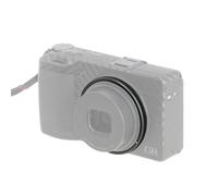 Hersmay Anillo de metal decorativo para cámara RICOH GR III GRIII GR3, sustituye a la tapa del anillo de lente Ricoh GN-1 (negro)