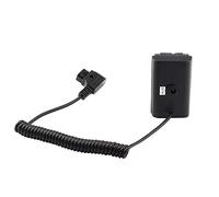 Hersmay Cable adaptador de corriente extensible para conector D-tap a NP-F batería simulada NP-F550/570/750/770 NP-F960 NP-F970 a monitor de luz LED de video