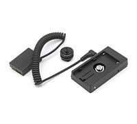 Hersmay Cable de alimentación para placa de batería NP-F NP-F970 NP-F960 con batería LP E17 Dummy para Canon EOS 77D 200D 750D 760D 800D M3 M5 M6 Cámara DSLR con 1/4 y soporte para zapata de flash