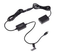 Hersmay Decodificado NP-FW50 - Adaptador de batería ficticia, Cable Tipo C, para ZV-E10 A7 A7R A7S A7M A7II A7S2 A7M2 A7R2 A6500 A6400 A6300 DSLR Cámara