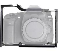 Hersmay Jaula de cámara para cámaras Canon 90D 80D 70D, placa de liberación rápida para Arca-Swiss, orificios para tornillos de 1/4" y 3/8" y soporte para zapatos fríos para accesorios