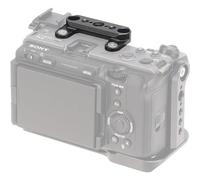 Hersmay NATO Rail para cámara Sony FX3 FX30, compatible con NATO Rail, fijación de tornillo de 1/4" y soporte de lápiz de grabación Arri de 3/8" mango superior