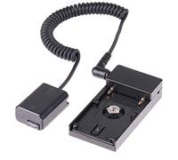 Hersmay NP-FW50 - Batería para adaptador de batería NP-F NP-F NP-F970 F960 F750 F770 F550, placa de montaje de zapata de flash de 1/4" para Sony NEX7 DSC-RX10 A7 A7R A7S II III A5000 A5100 A6000 A6300