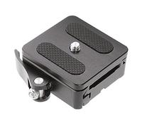 Hersmay P50 Abrazadera QR Adaptador de placa de liberación rápida ajuste universal Arca-Swiss estándar para trípode cabeza esférica