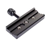 Hersmay Placa de liberación rápida Compatible con Arca Swiss 120mm QR Clamp Adapter con convertidor de Tornillo 1/4 3/8 Compatible para trípode Cabeza de Bola