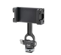 Hersmay Soporte de metal para teléfono celular, soporte de trípode con 3 zapatos fríos y puerto Arca de 360°, adaptador de trípode para teléfono celular, soporte para teléfono celular, soporte para