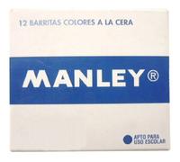 Cera Blanda MANLEY Caja x12 Unicolor Color Negro