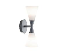 Herstal Aplique de pared Harlekin Duo gris grafito-blanco