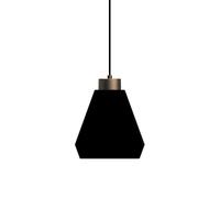Herstal Lámpara colgante Edge medium negro mate-Bronce