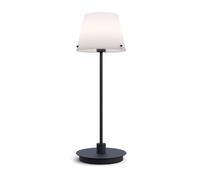Herstal Lámpara de mesa Gil il Grande negro-vidrio opalo