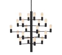 Herstal Lámpara de techo Manola 20 negro