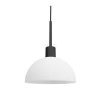 Herstal Lámpara de techo Vienda negro-vidrio opalo