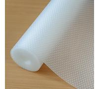 Hersvin 45cmx300cm Plastico Protector para Cocina Cajones, Alfombras Non Adhesivo para Nevera Mueble Fregadero Estante Organizador Cubiertos EVA Cubre Encimera(Transparente Punto)