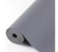 Hersvin 60cmx500cm Plastico Protector para Cocina Cajones, Alfombras Non Adhesivo para Nevera Mueble Fregadero Estante Organizador Cubiertos EVA Cubre Encimera(Gris Oscuro/Punto)