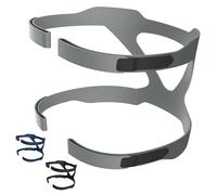 Hersvin - Universal Banda CPAP Arnés, Reemplazo Headgear, Repuesto Correa de Fijación Compatible con Mayoría de Mascarillas Nasales y Faciales para Respironics Resmed Resmart (Gris)