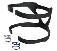 Hersvin - Universal Banda CPAP Arnés, Reemplazo Headgear, Repuesto Correa de Fijación Compatible con Mayoría de Mascarillas Nasales y Faciales para Respironics Resmed Resmart (Negro Oscuro)