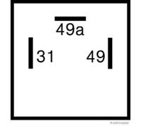 HERTH+BUSS ELPARTS Relé intermitentes 12.0 V 170 (Ref: 75605123)